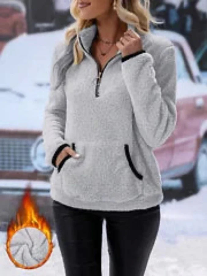 Bénédicte - Pull Sherpa Doux et Confortable
