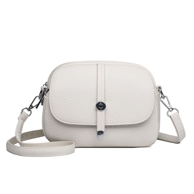Isarivienne - Sac Bandoulière Léger Femme en Couleur Unie au Style Intemporel