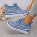 Mira / Lekkie sneakers z kryształkami