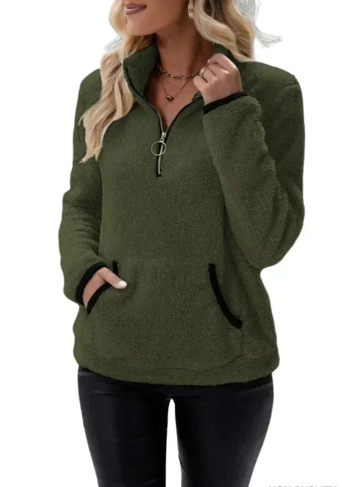 Bénédicte - Pull Sherpa Doux et Confortable
