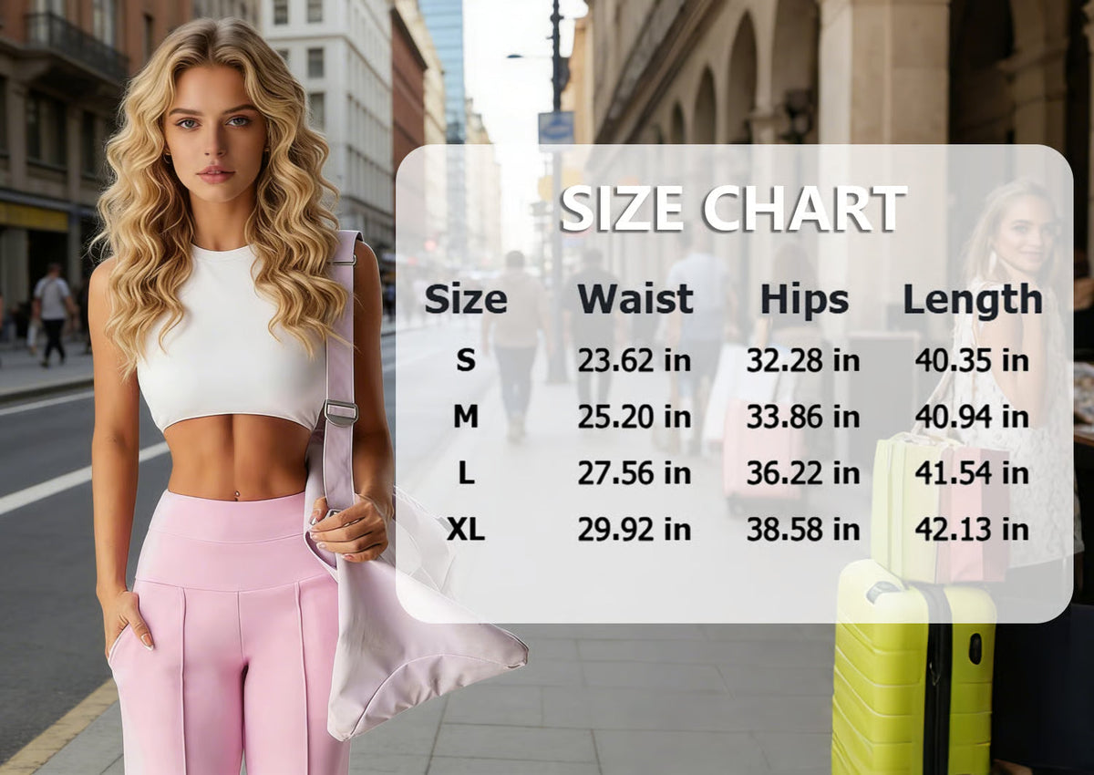 Niselle - Pantalon Femme Uni à Jambes Droites
