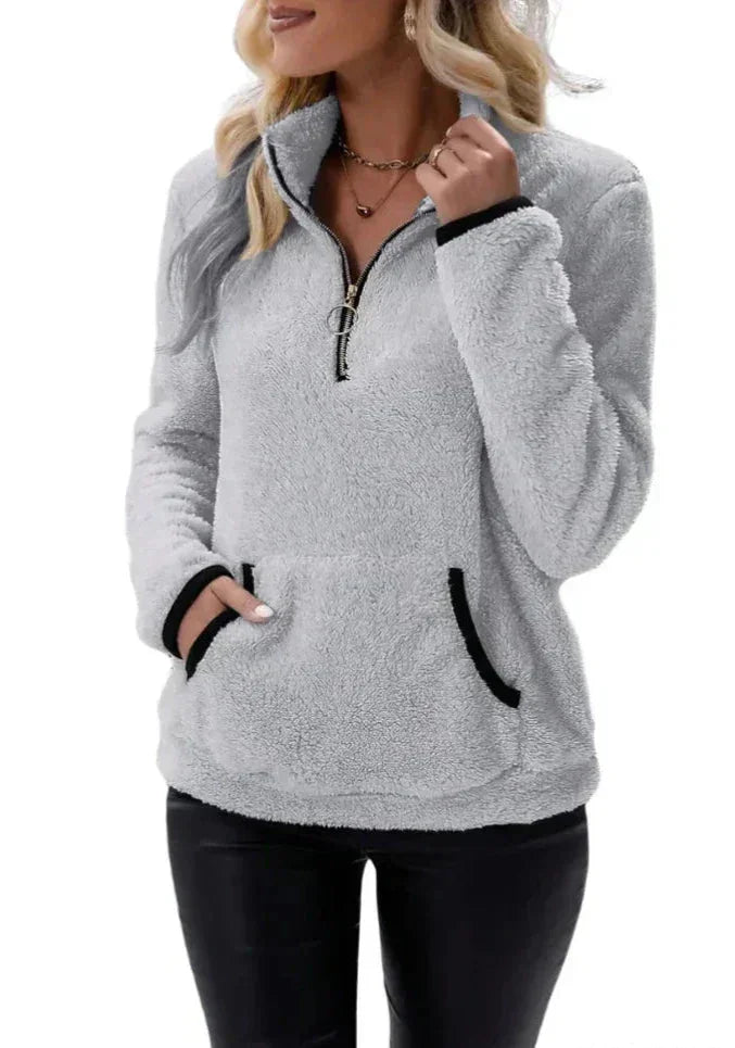 Bénédicte - Pull Sherpa Doux et Confortable