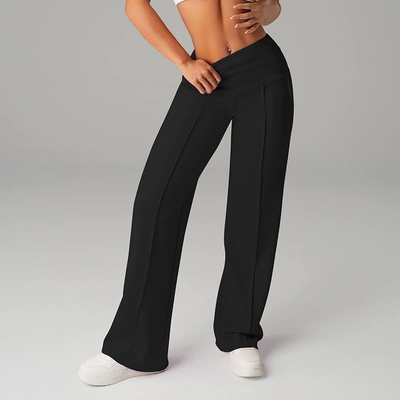 Niselle - Pantalon Femme Uni à Jambes Droites