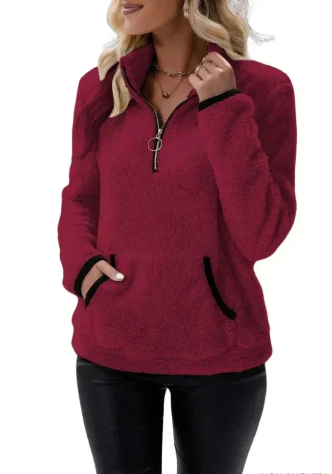 Bénédicte - Pull Sherpa Doux et Confortable
