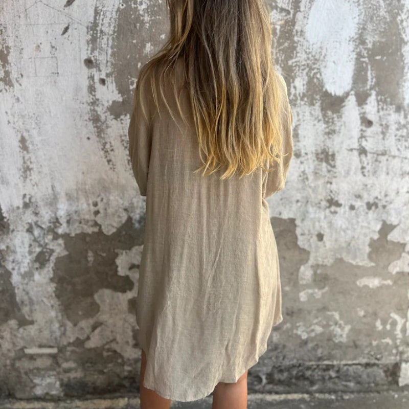 Alora - Ensemble chemise à manches longues et short pour femmes