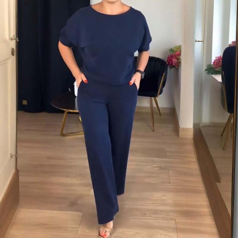 Erisandra™ - Ensemble 3 pièces élégant avec cardigan long, top et pantalon
